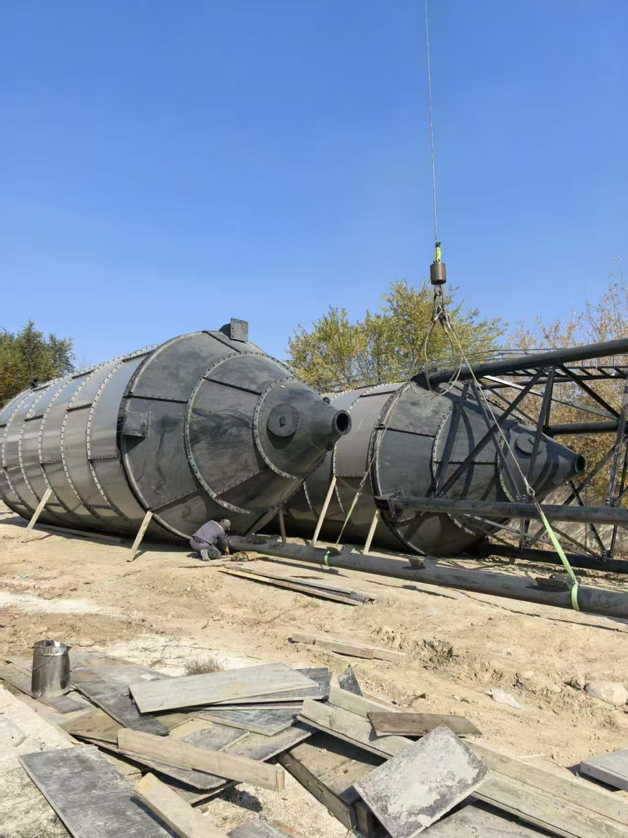 出口——哈萨克斯坦HZS180站安装中